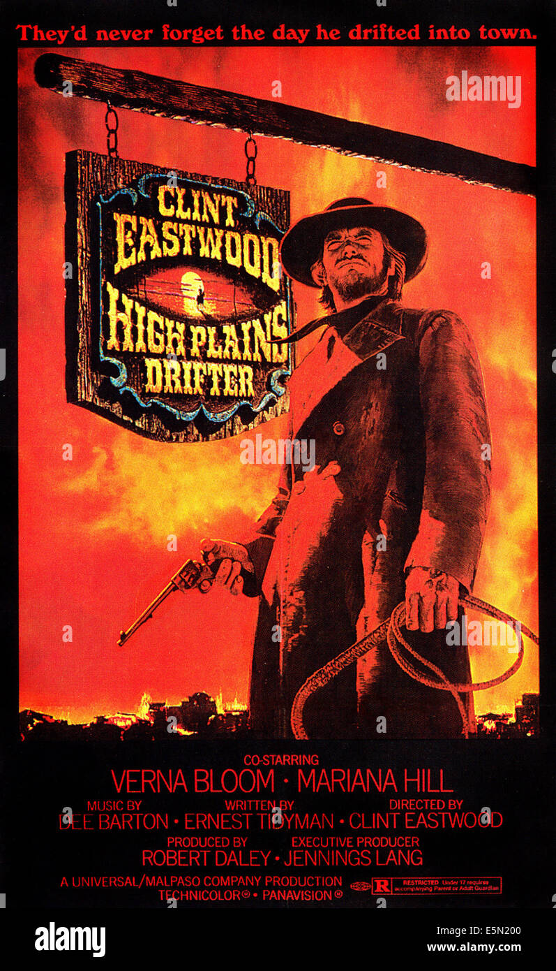 HIGH PLAINS DRIFTER, Clint Eastwood, 1973 Stock Photo