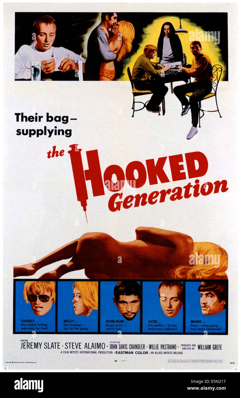 THE HOOKED GENERATION, top from left: John Davis Chandler, Willie Pastrano, Cece Stone, Jeremy Slate, John Davis Chandler, Stock Photo