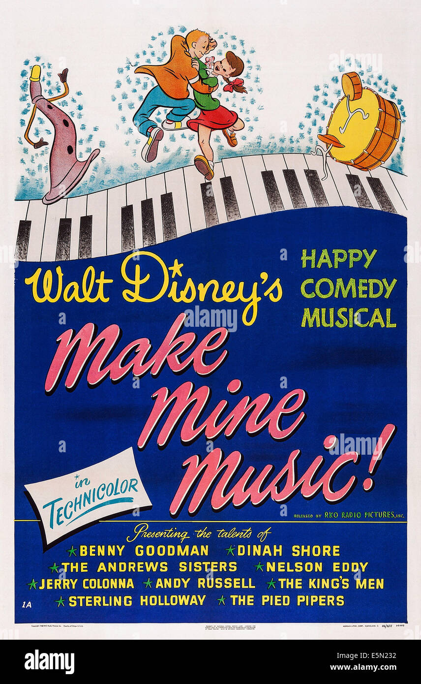 MAKE MINE MUSIC, US poster, 1946 Stock Photo