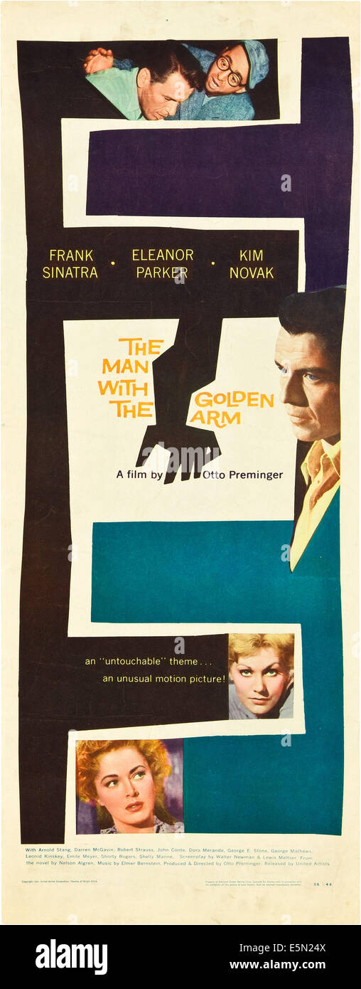 The man with the golden arm Frank Sinatra movie poster 