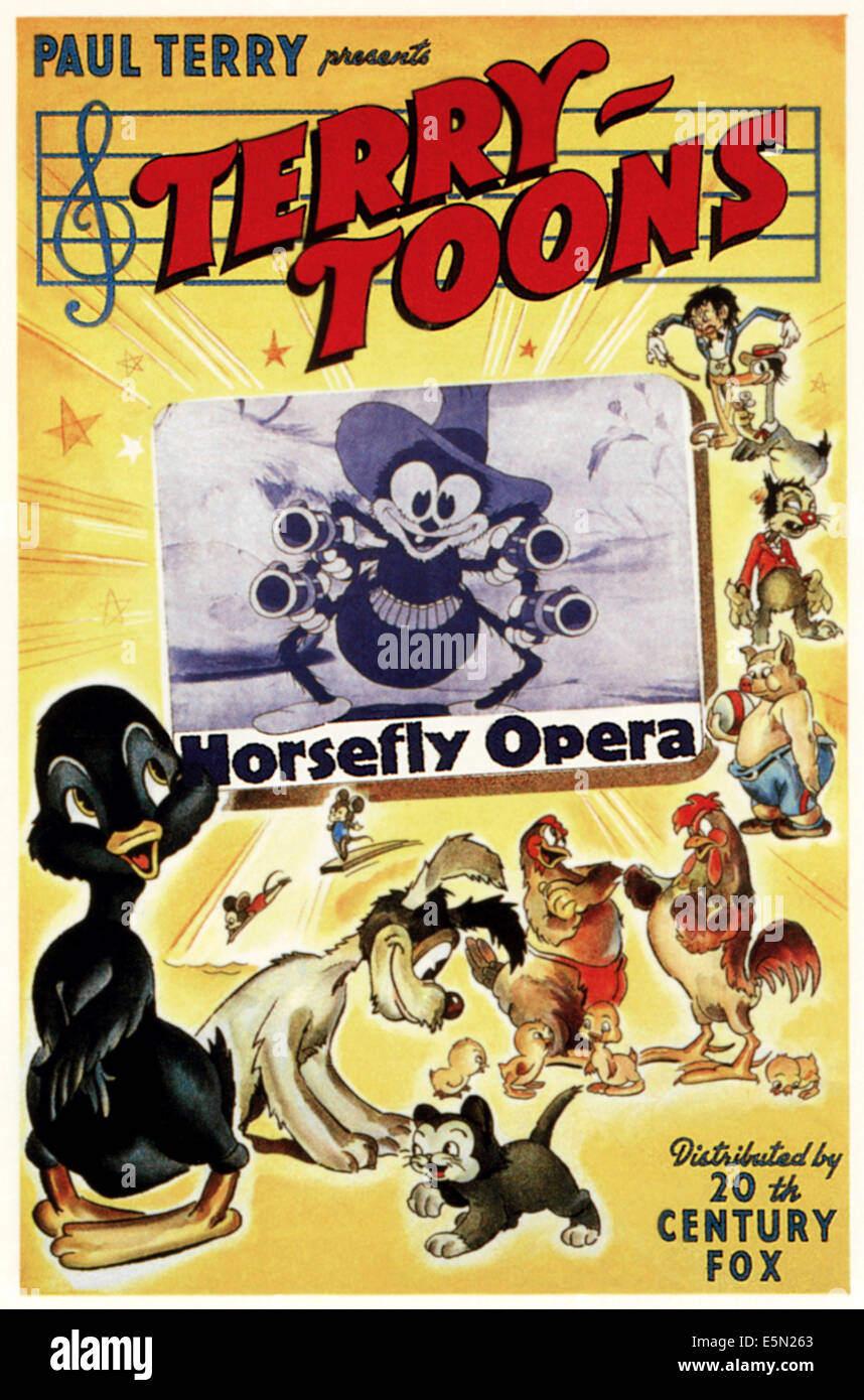 HORSEFLY OPERA, poster art, 1941, TM and Copyright ©20th Century Fox Film Corp. All rights reserved./courtesy Everett Collection Stock Photo