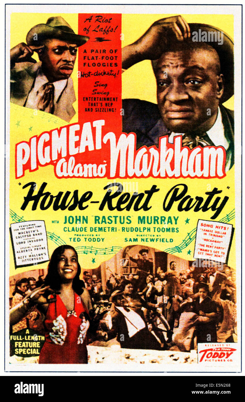 HOUSE-RENT PARTY, top right: Dewey 'Pigmeat' Markham, 1946. Stock Photo