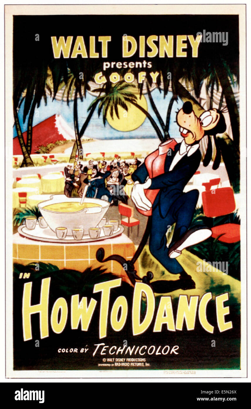 HOW TO DANCE, Goofy, 1953. Stock Photo