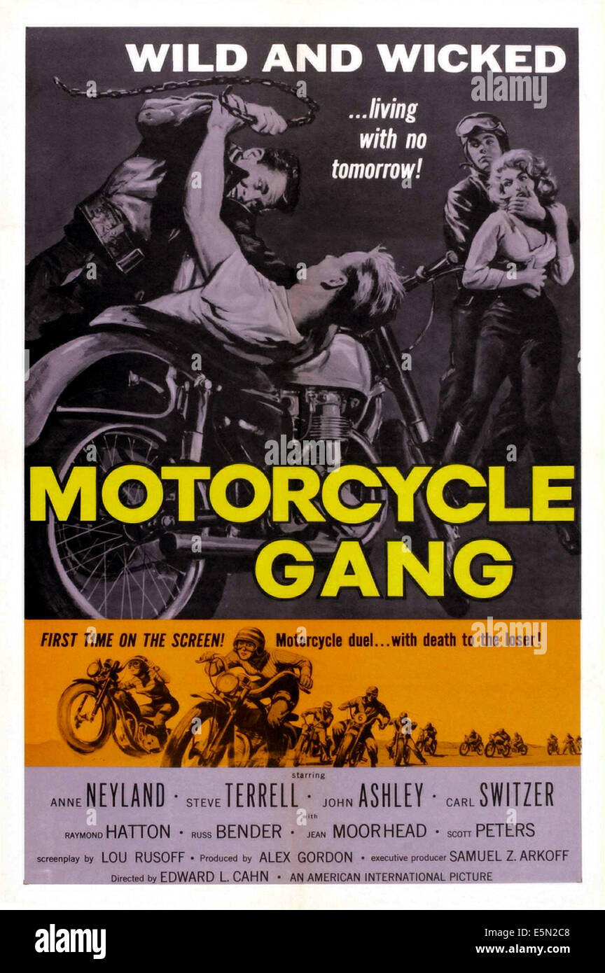 1950s motorcycle gang hi-res stock photography and images - Alamy