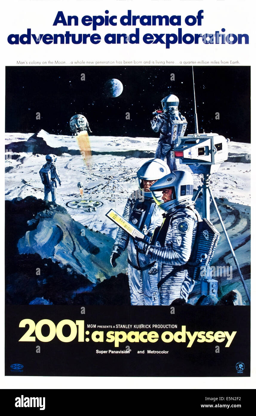 2001: A SPACE ODYSSEY (aka TWO THOUSAND AND ONE: A SPACE ODYSSEY), 1968. Stock Photo
