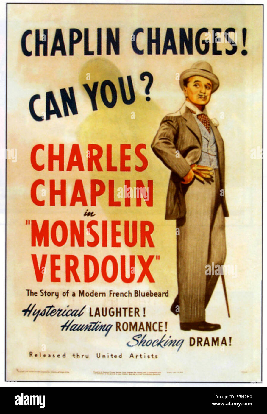 MONSIEUR VERDOUX, Charlie Chaplin, 1947 Stock Photo
