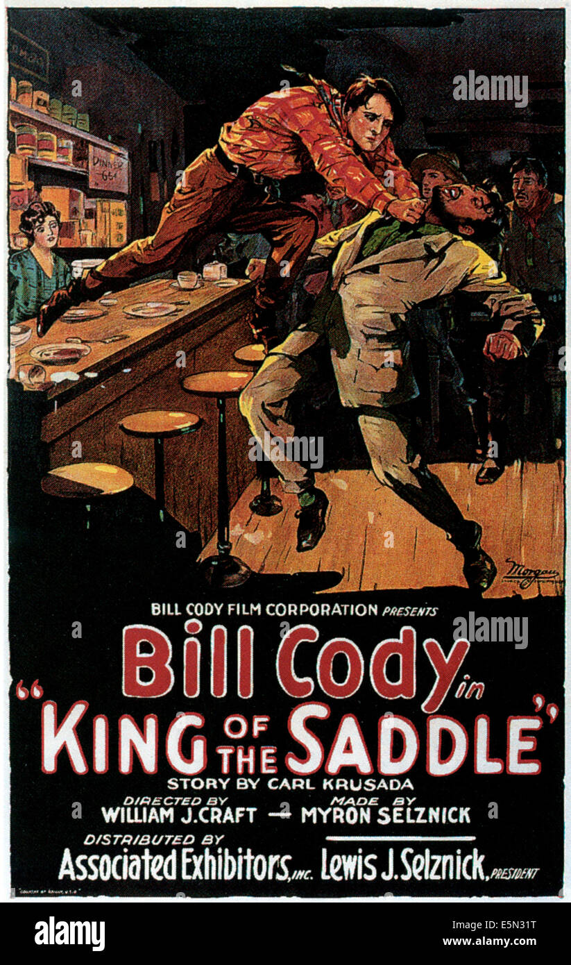 KING OF THE SADDLE, Bill Cody, 1926 Stock Photo