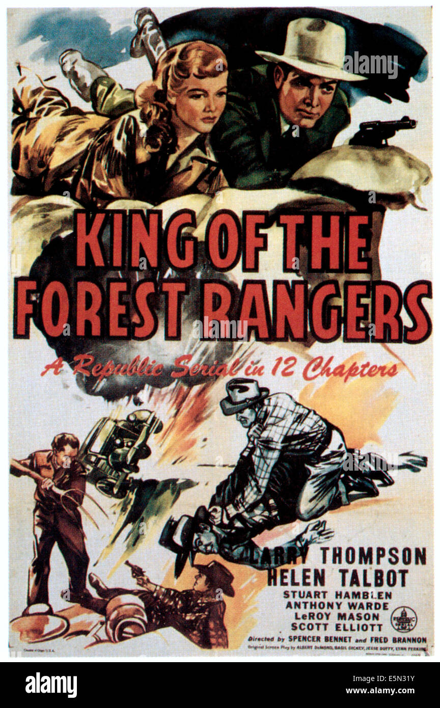 KING OF THE FOREST RANGERS, Helen Talbot, Larry Thompson, 1946 Stock Photo