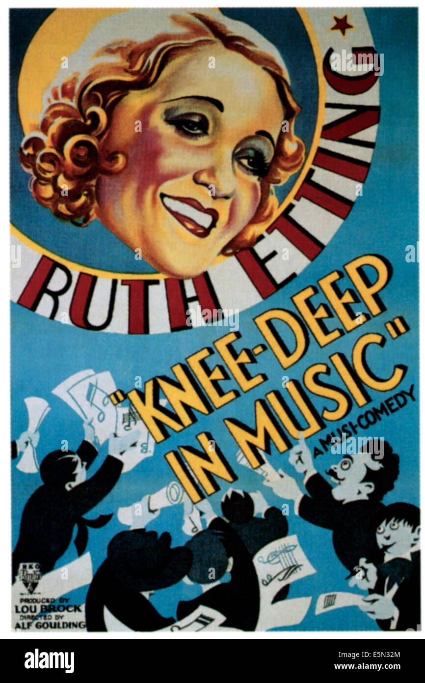KNEE DEEP IN MUSIC, Ruth Etting, 1933. Stock Photo