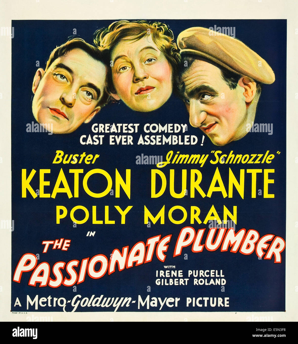 THE PASSIONATE PLUMBER, from left: Buster Keaton, Polly Moran, Jimmy ...