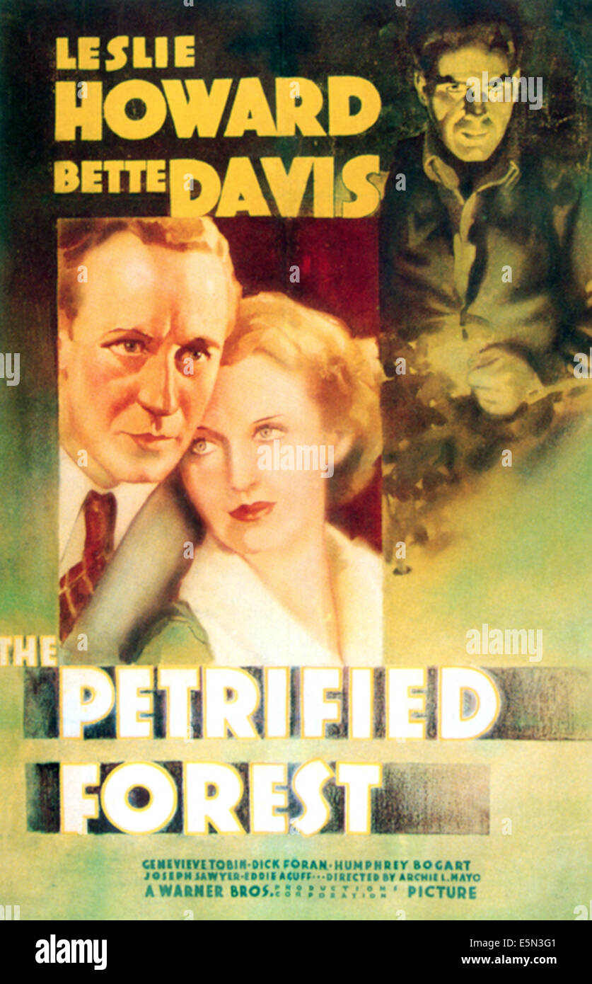 THE PETRIFIED FOREST, Leslie Howard, Bette Davis, Humphrey Bogart, 1936 Stock Photo