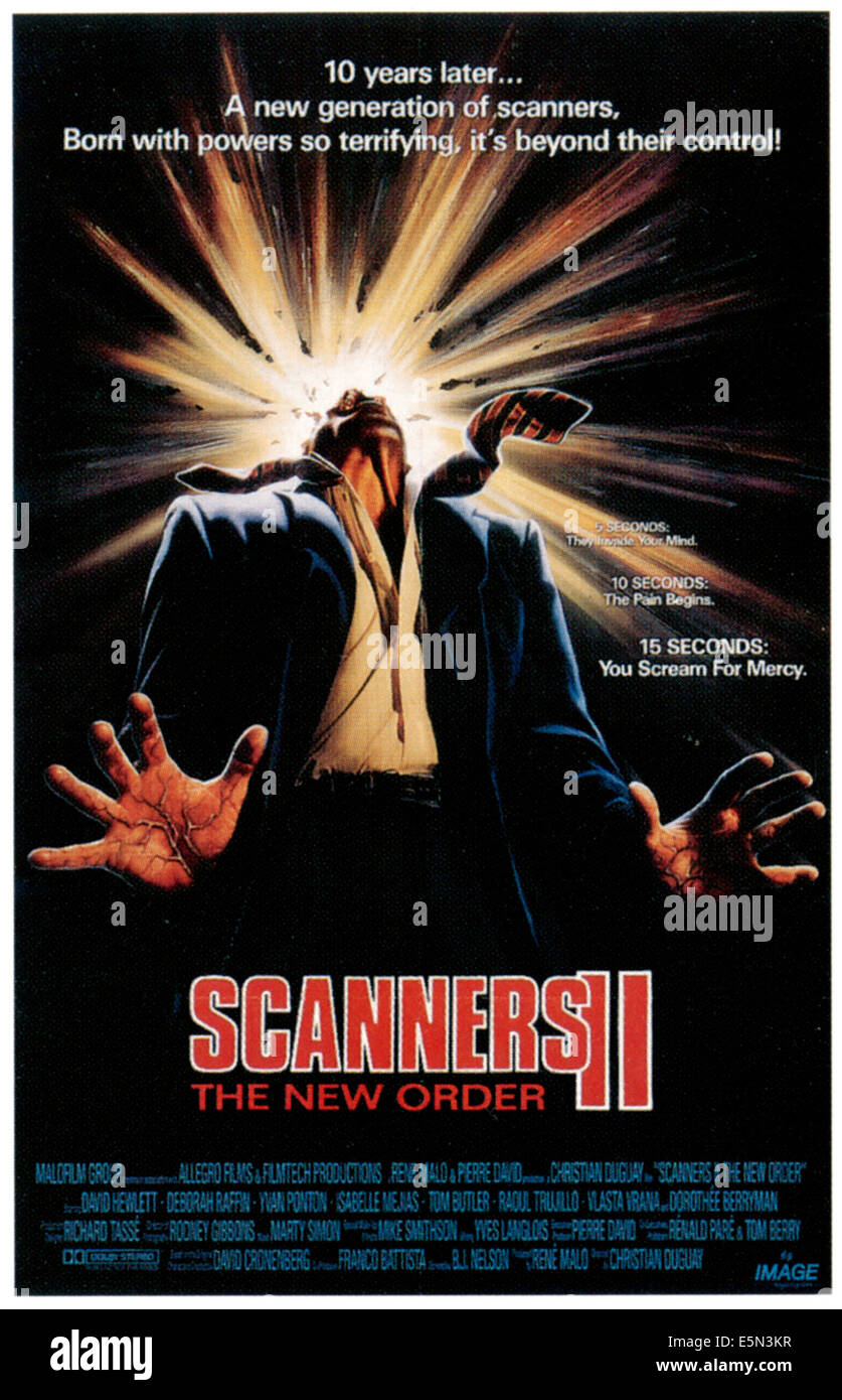 SCANNERS II: THE NEW ORDER, 1991, ©Triton Pictures/courtesy Everett  Collection Stock Photo - Alamy