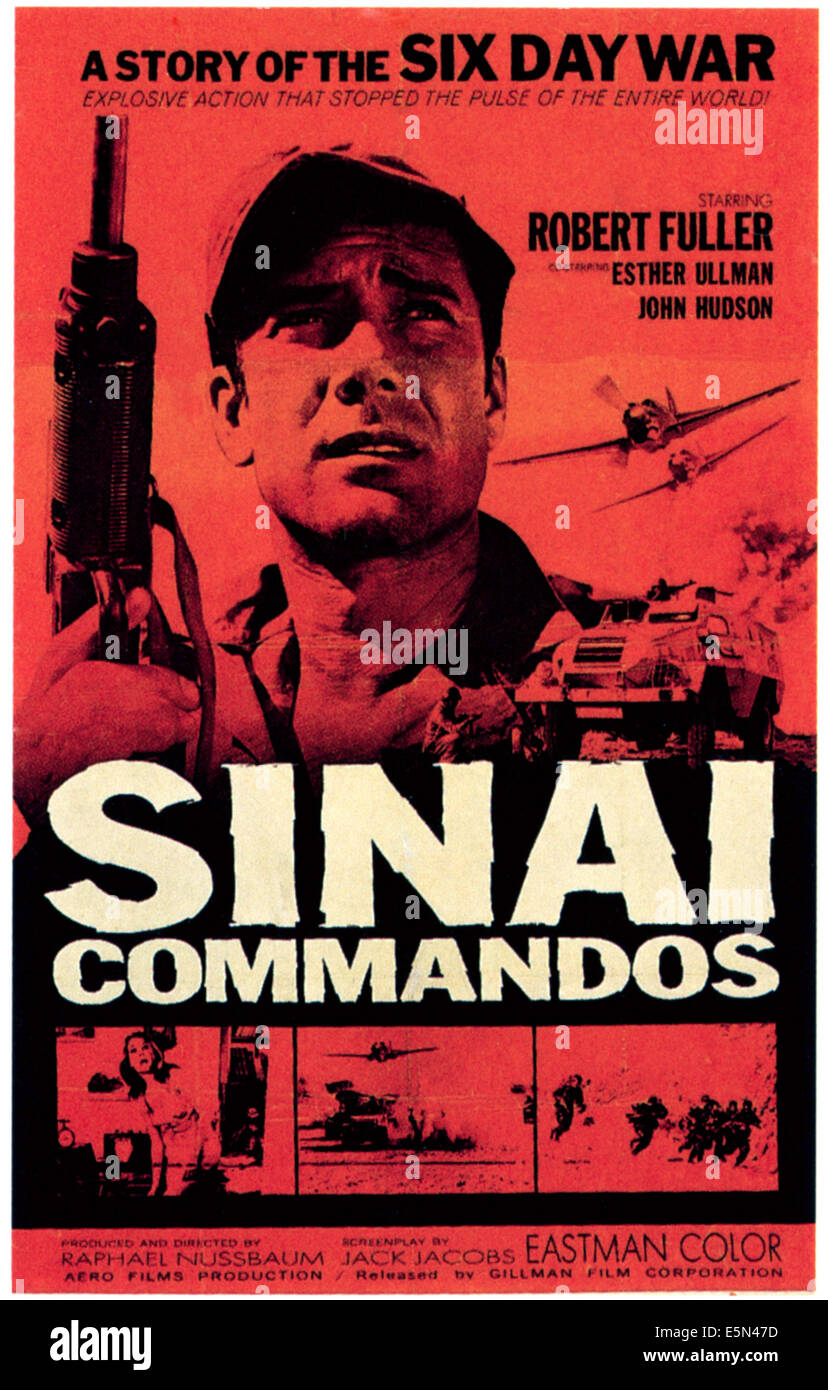 SINAI COMMANDOS, (aka KOMMANDO SINAI), Robert Fuller, 1968. Stock Photo