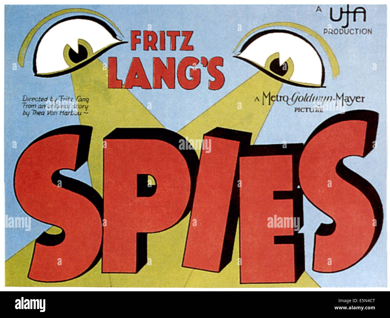 SPIES (aka SPIONE), 1928 Stock Photo Alamy