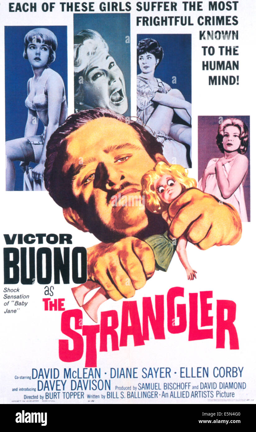 THE STRANGLER, Victor Buono, 1964 Stock Photo