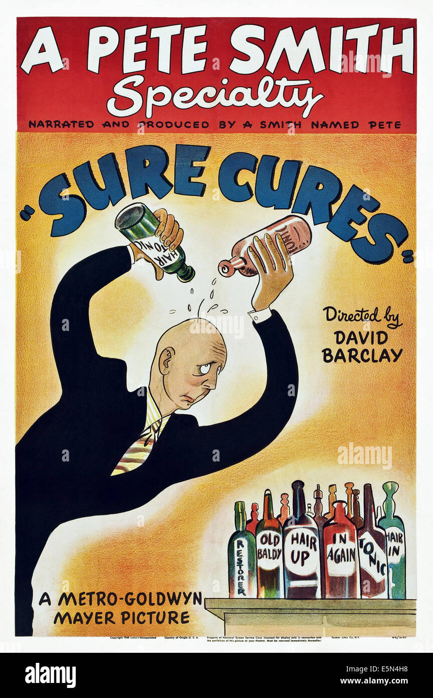 SURE CURES, US poster art, 1946 Stock Photo