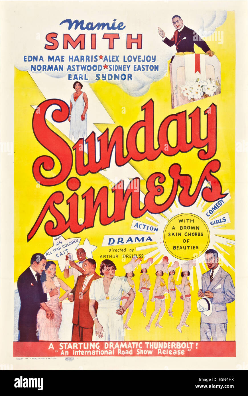 SUNDAY SINNERS, poster art, 1940 Stock Photo