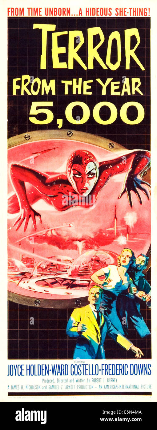 Terror from the year 5 000 insert poster 1958 stock photo alamy