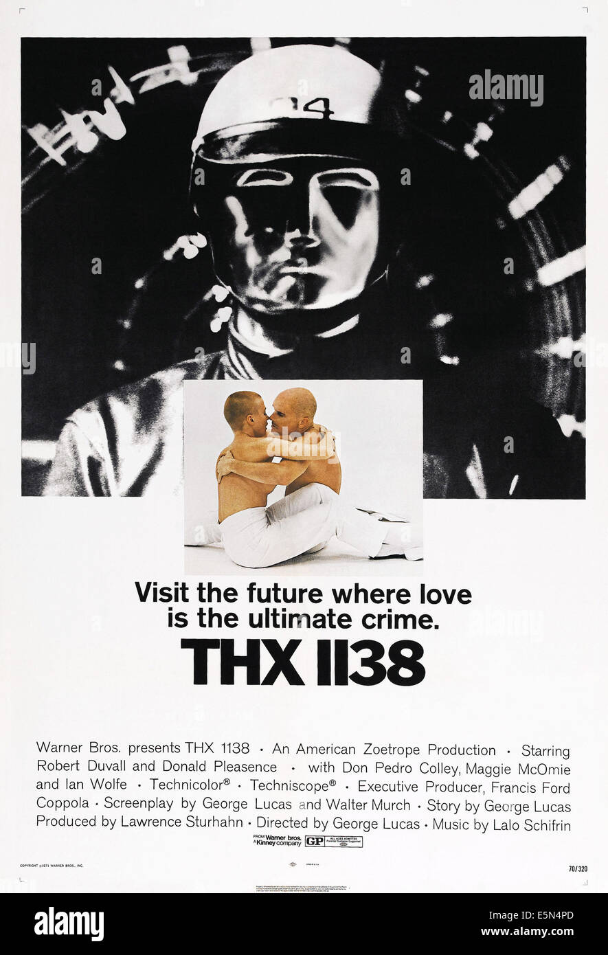 THX 1138, US poster, Maggie McOmie, Robert Duvall, 1971