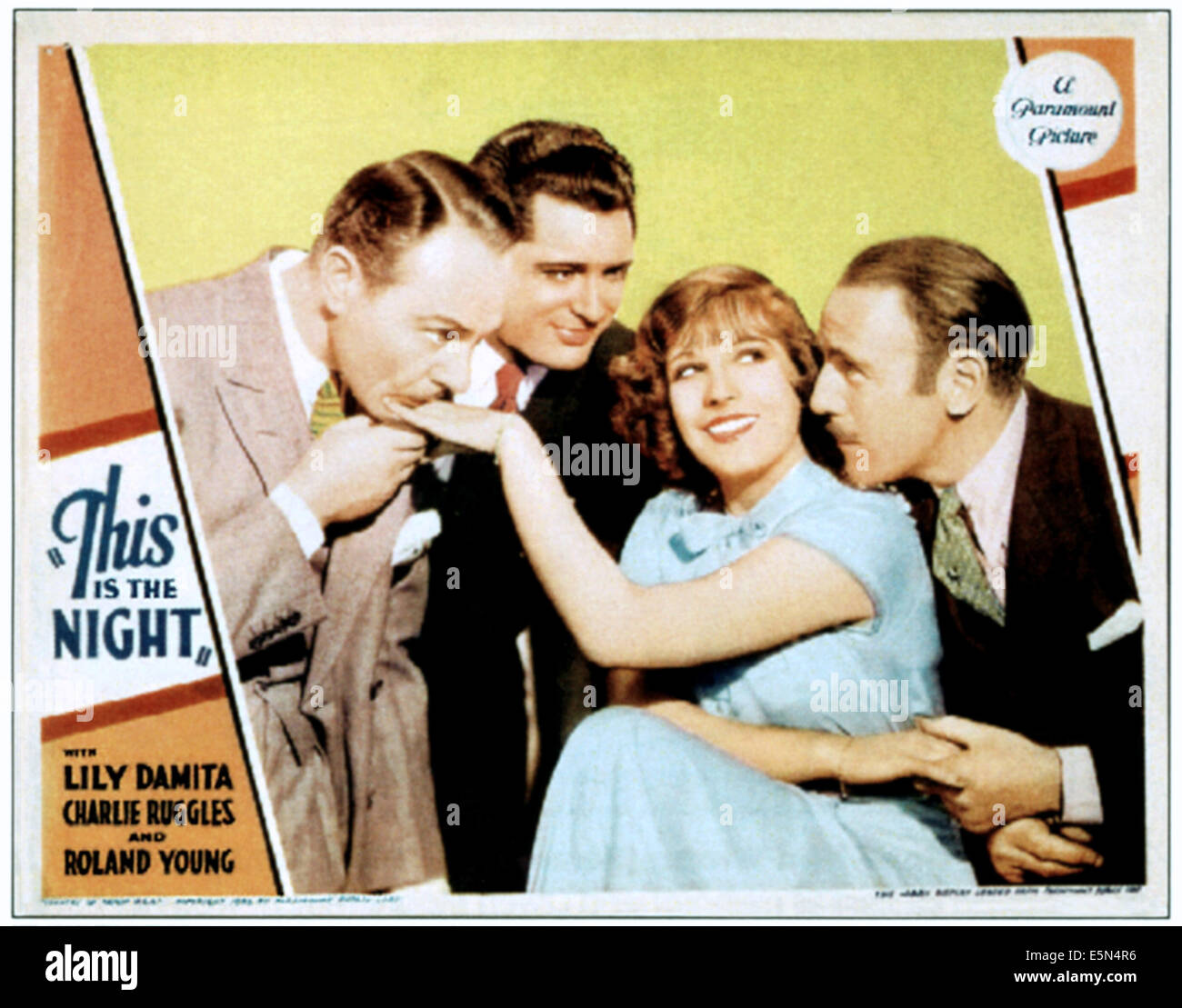 THIS IS THE NIGHT, from left: Charles Ruggles, Cary Grant, Lili Damita,  Roland Young, 1932 Stock Photo - Alamy