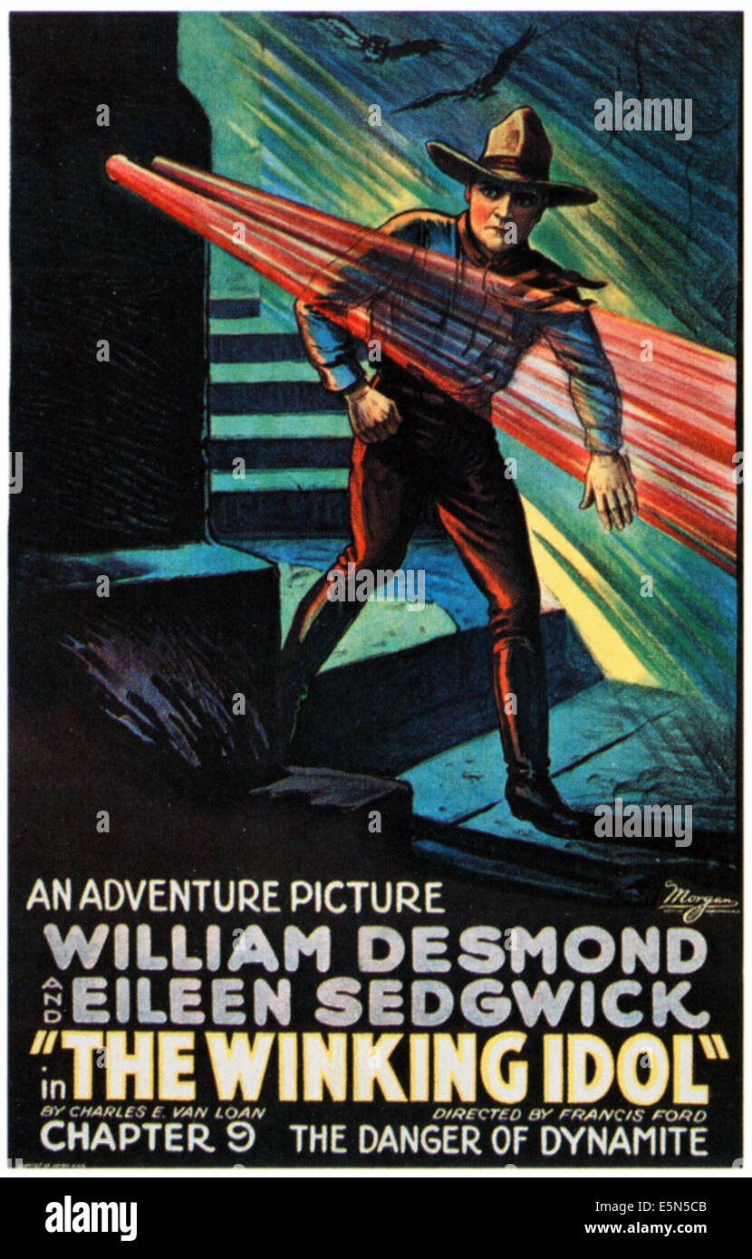 THE WINKING IDOL, William Desmond in 'Chapter 9: the Danger of Dynamite', 1926. Stock Photo