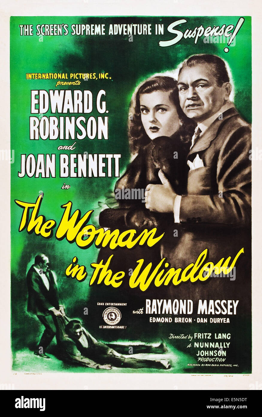 THE WOMAN IN THE WINDOW, from left Joan Edward G. Robinson