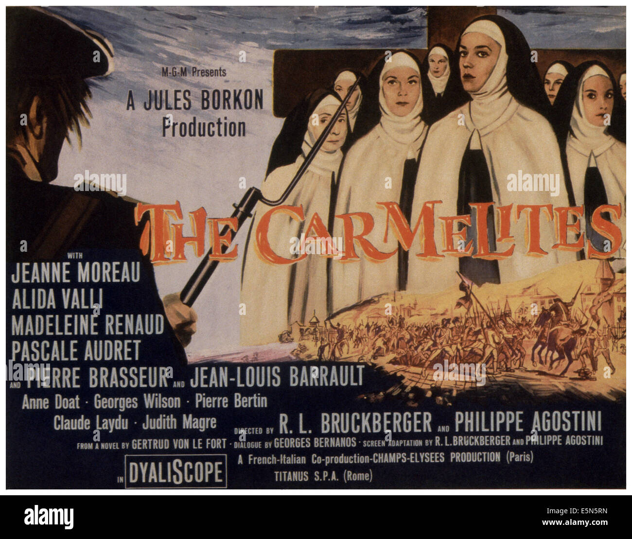 THE CARMELITES, (aka LE DIALOGUE DES CARMELITES), Jeanne Moreau (nun ...