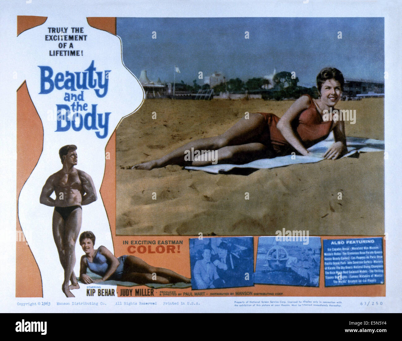 BEAUTY AND THE BODY, Kip Behar (standing left), 1963 Stock Photo