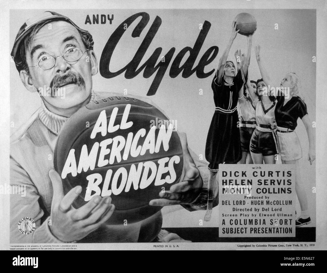 ALL-AMERICAN BLONDES, Andy Clyde (left), 1939 Stock Photo