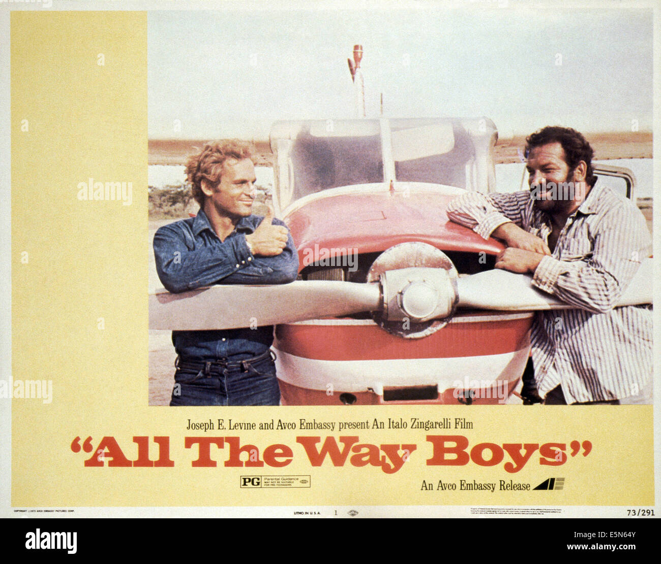 ALL THE WAY BOYS, (aka PIU FORTE, RAGAZZI!), from left: Terence Hill, Bud Spencer, 1972 Stock Photo