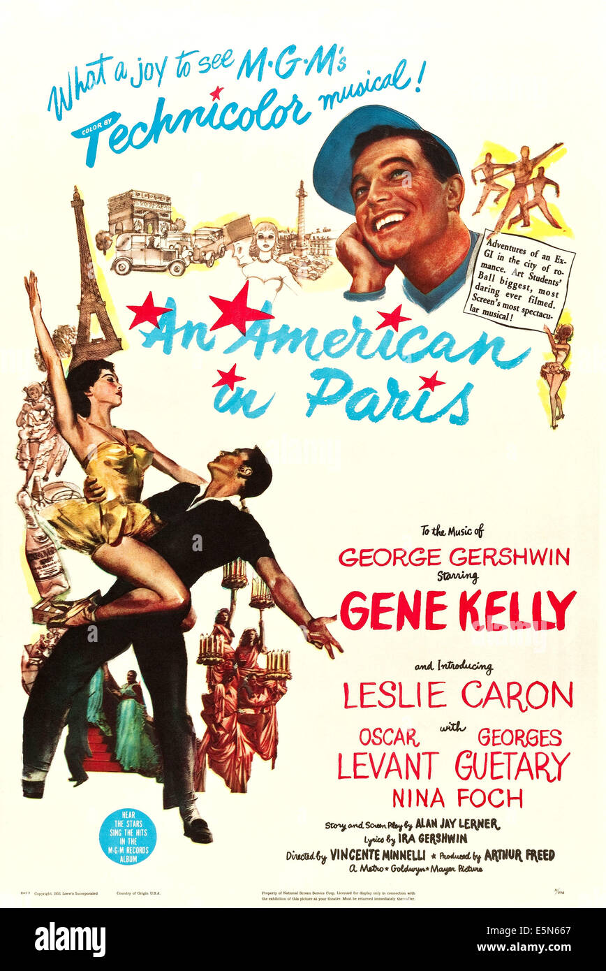 Gene kelly american in paris hi-res stock photography and images - Alamy