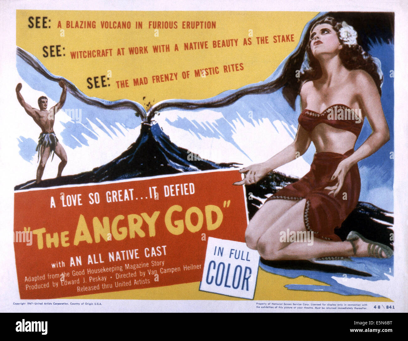 THE ANGRY GOD, 1948 Stock Photo