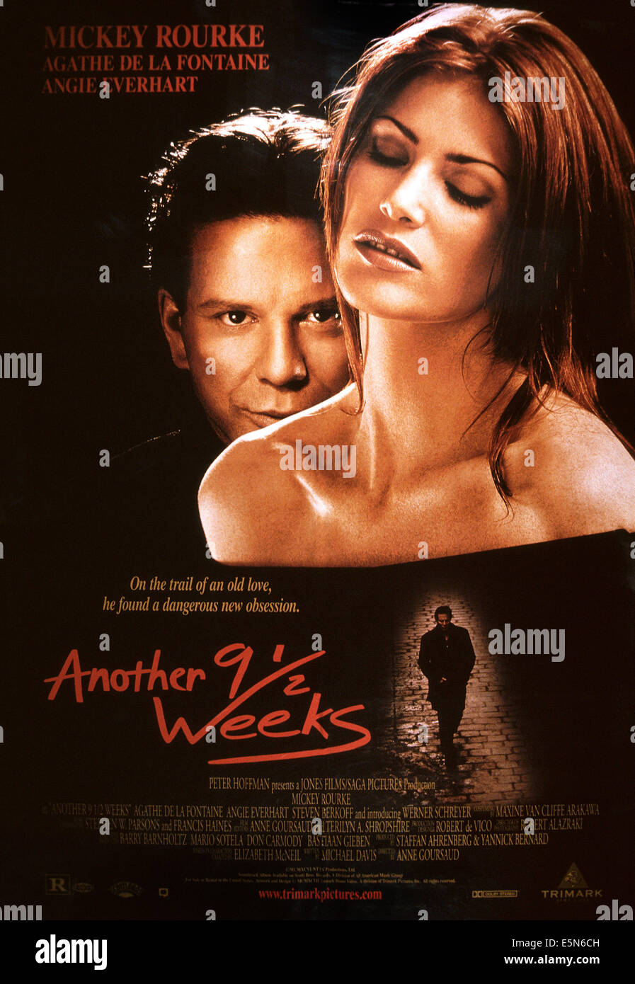 ANOTHER NINE & A HALF WEEKS, (aka ANOTHER 9 1/2 WEEKS), from left: Mickey Rourke, Angie Everhart, 1997, © Trimark/courtesy Stock Photo