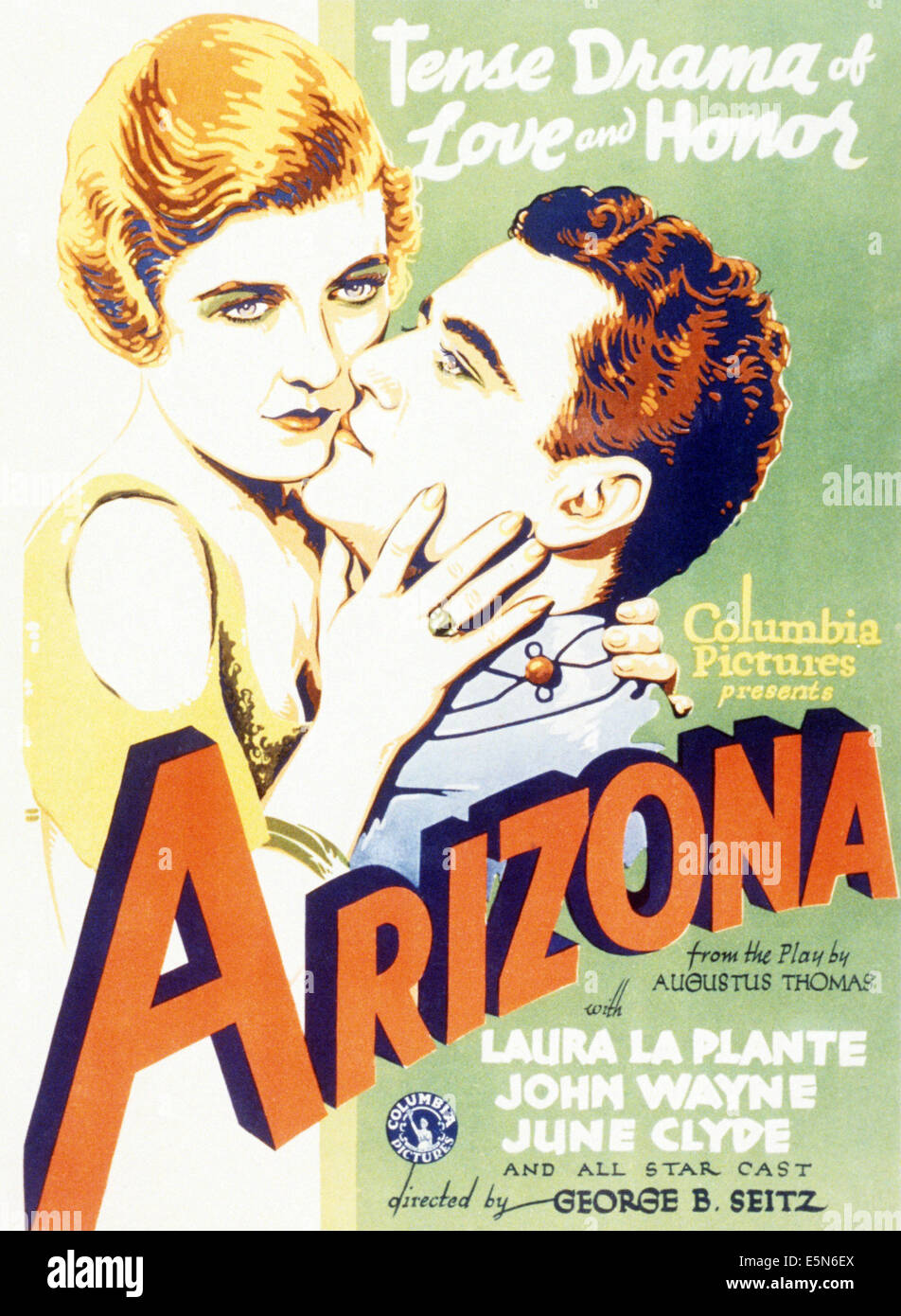 ARIZONA, from left: Laura La Plante, John Wayne, 1931 Stock Photo