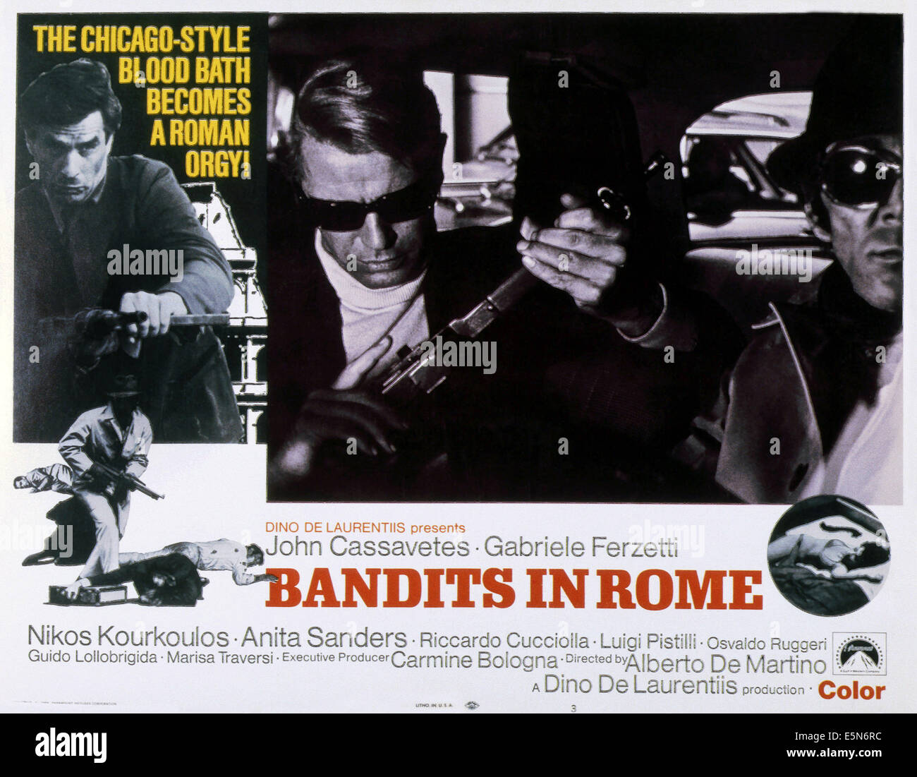 BANDITS IN ROME, (aka ROMA COME CHICAGO), John Cassavetes (left), 1968 Stock Photo