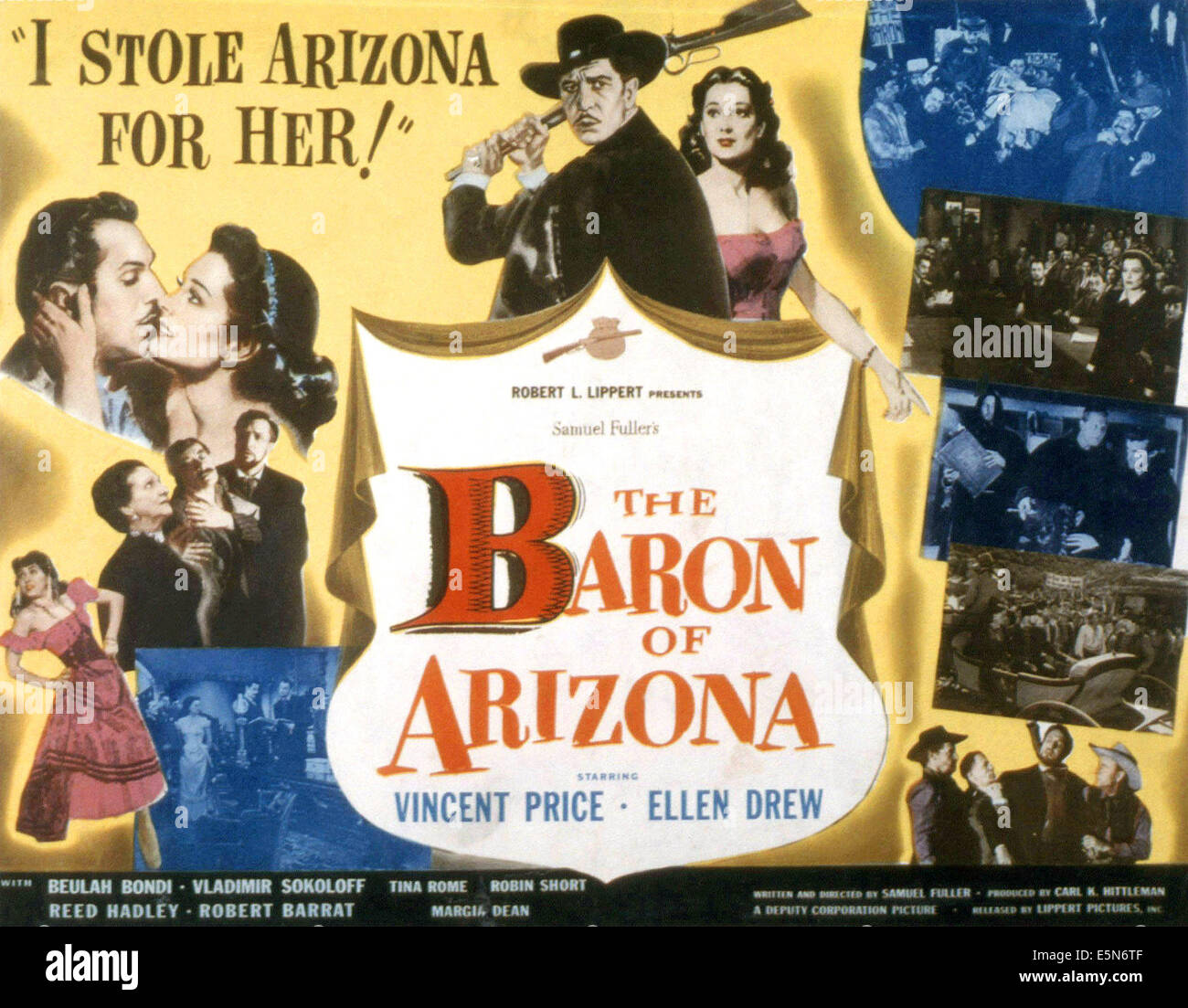 THE BARON OF ARIZONA, Vincent Price, Ellen Drew, 1950 Stock Photo