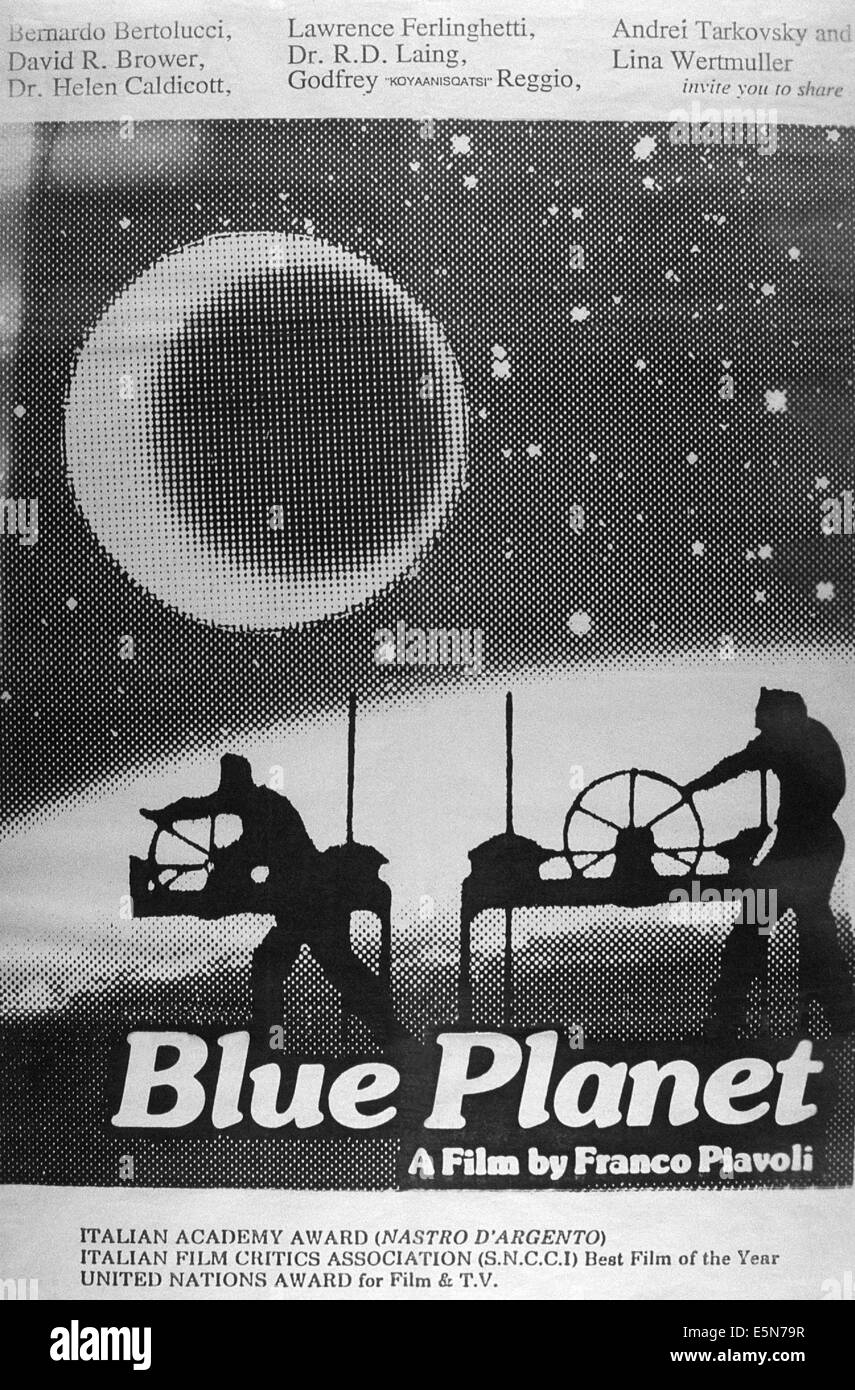 BLUE PLANET, (aka IL PIANETA AZZURRO), poster, 1981. Stock Photo