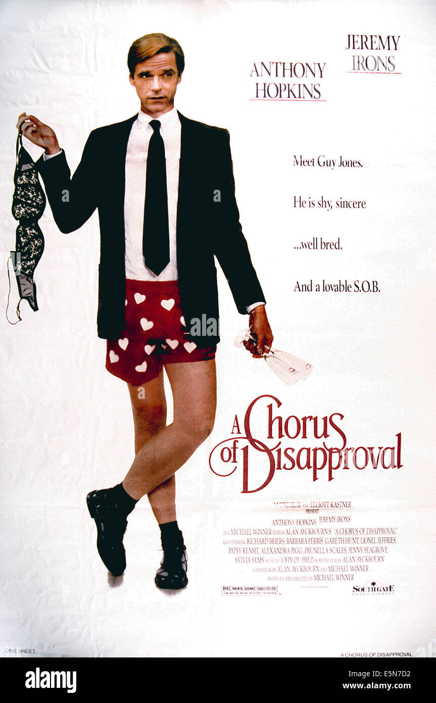 A CHORUS OF DISAPPROVAL, Jeremy Irons, 1988, (c)Southgate Entertainment/courtesy Everett