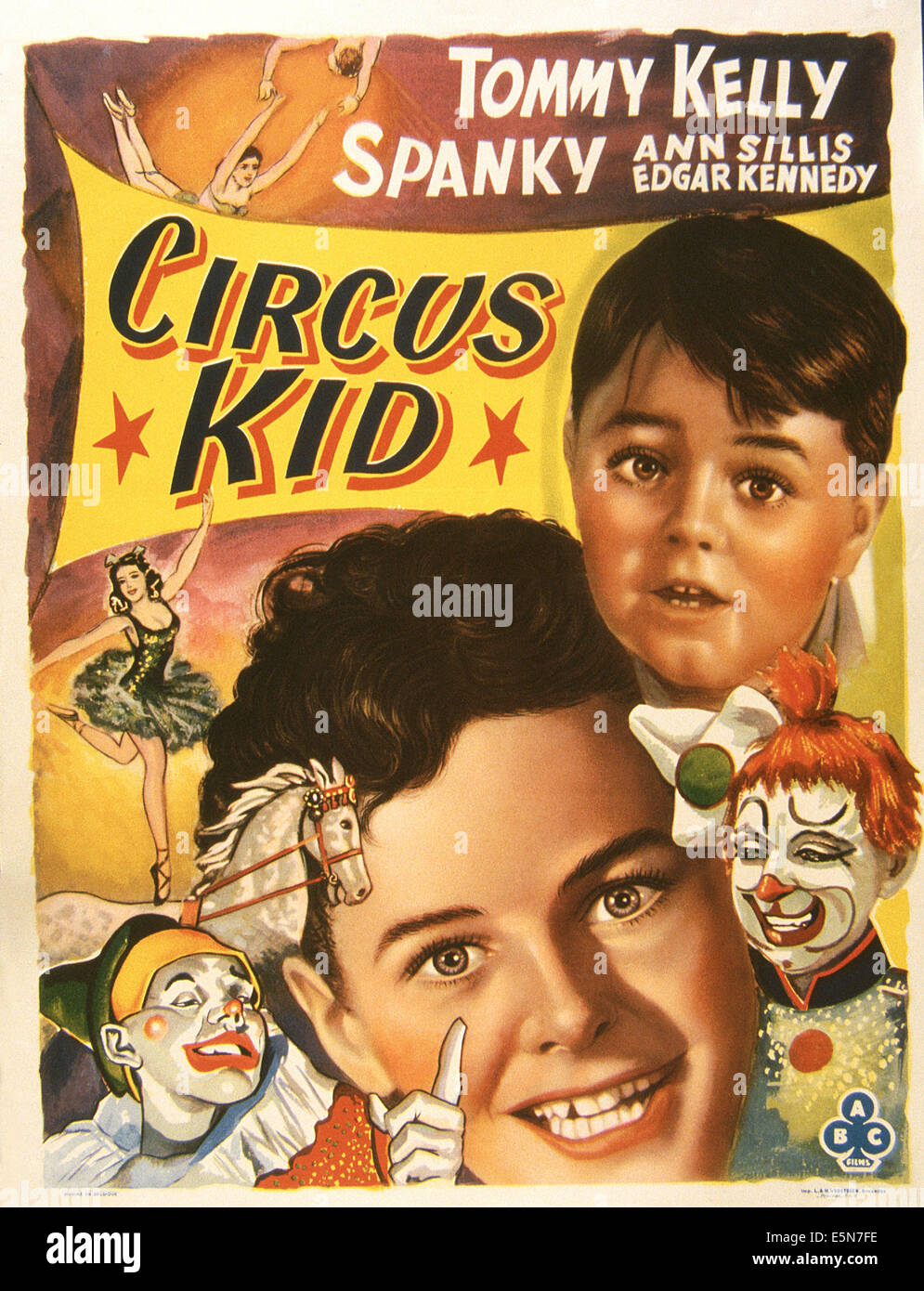 PECK'S BAD BOY WITH THE CIRCUS, (aka CIRCUS KID), Spanky McFarland (top), Tommy Kelly, 1938 Stock Photo