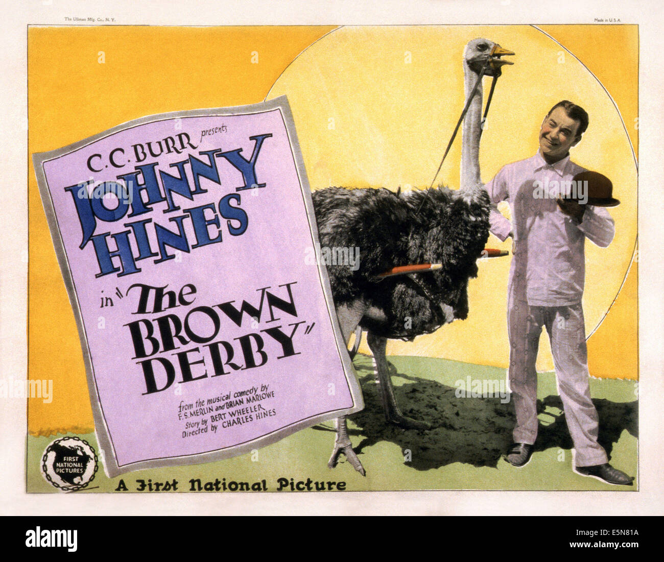 THE BROWN DERBY, Johnny Hines, 1926 Stock Photo