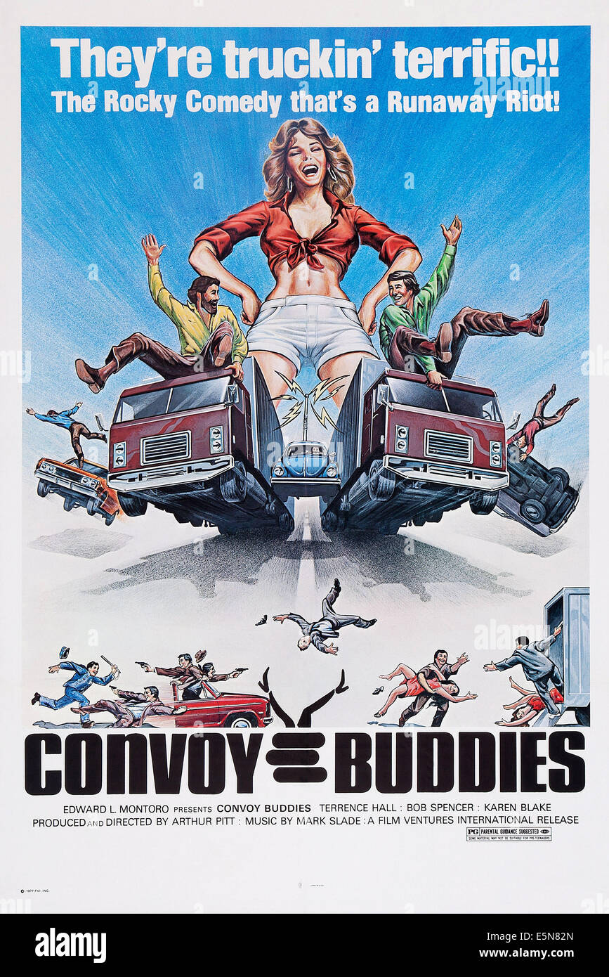 CONVOY BUDDIES, poster, 1978 (released in USA) Stock Photo