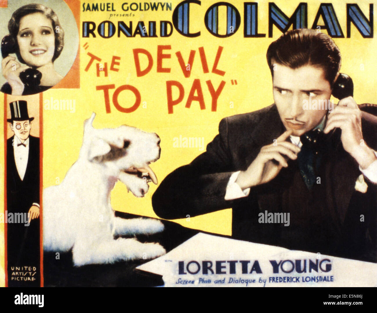 THE DEVIL TO PAY!, Ronald Colman, Loretta Young, 1930 Stock Photo