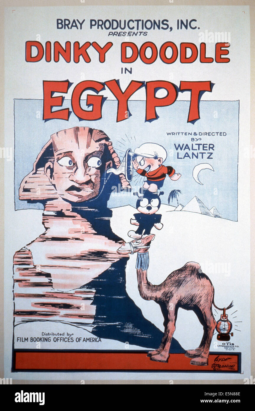 DINKY DOODLE IN EGYPT, poster, 1926 Stock Photo