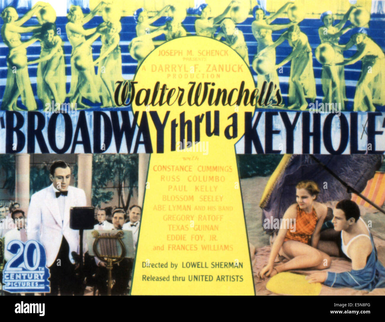 BROADWAY THROUGH A KEYHOLE, Russ Columbo, Constance Cummings, 1933. TM and Copyright © 20th Century Fox Film Corp. All rights Stock Photo
