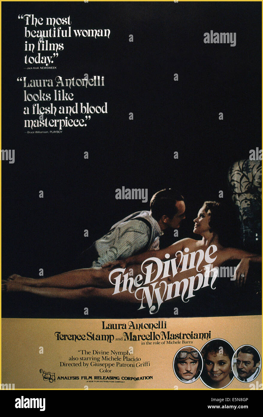 THE DIVINE NYMPH, (aka DIVINA CREATURA), top from left: Terence Stamp, Laura Antonelli, bototm from left: Terence Stamp, Laura Stock Photo