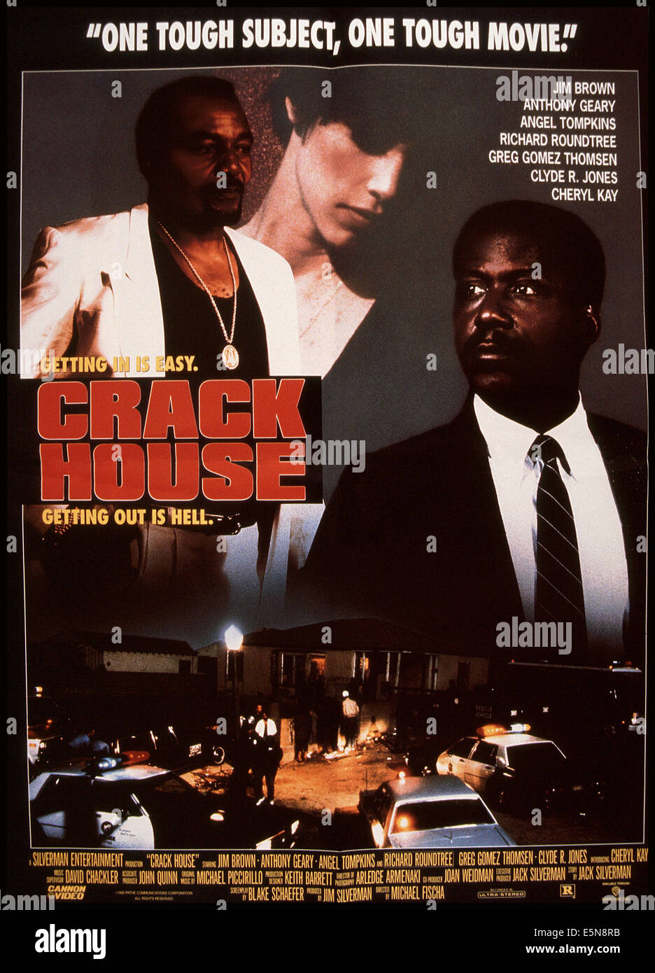 CRACK HOUSE from left Jim Brown Cher Butler as Cheryl Kay