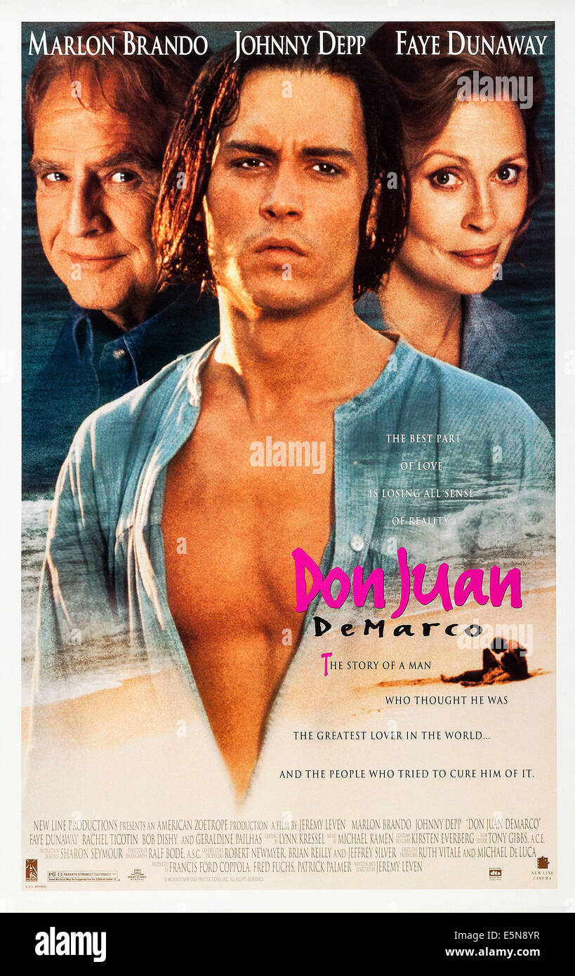 DON JUAN DE MARCO, Marlon Brando, Johnny Depp, Faye Dunaway, 1995