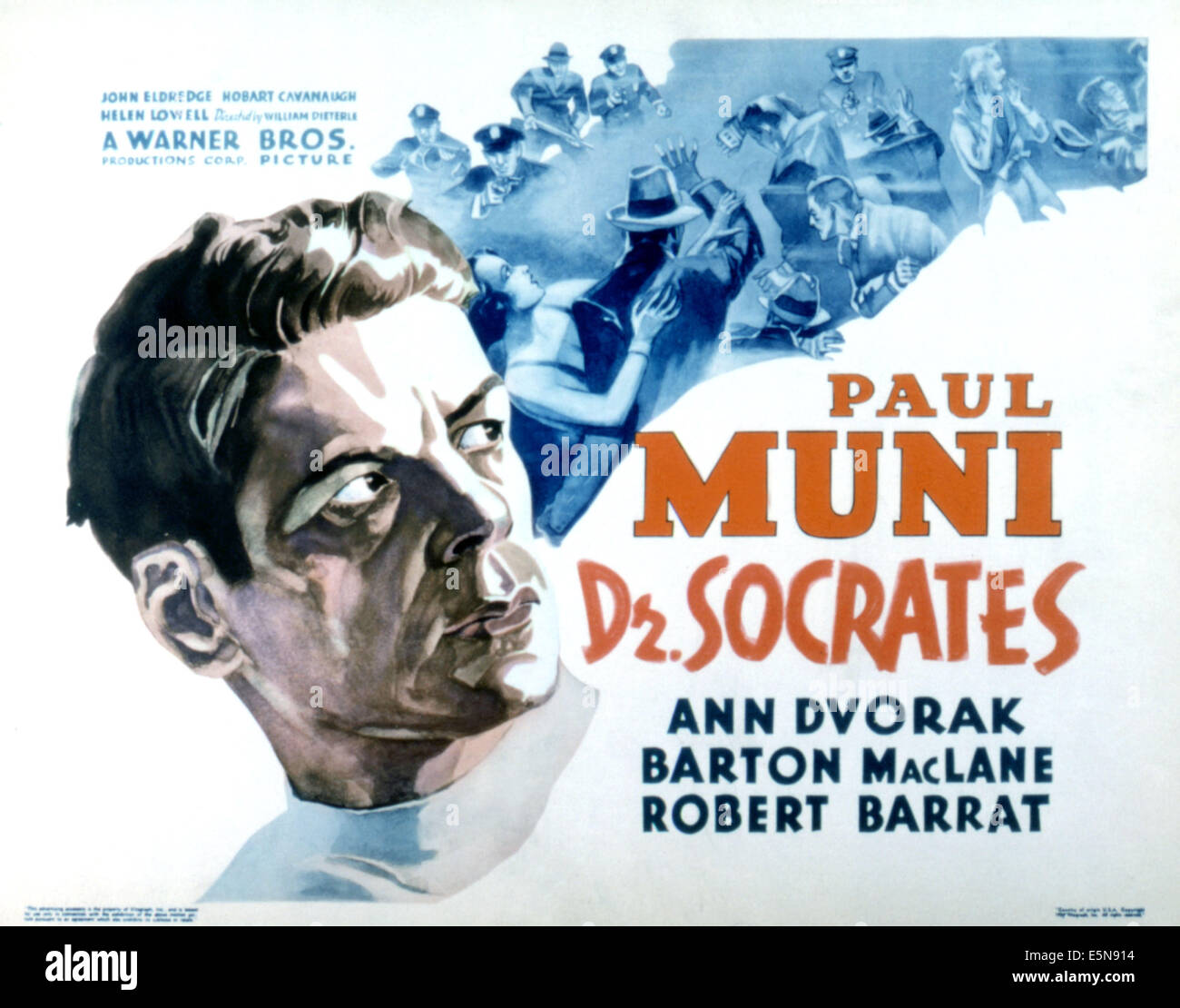 DR SOCRATES, Paul Muni, 1935 Stock Photo