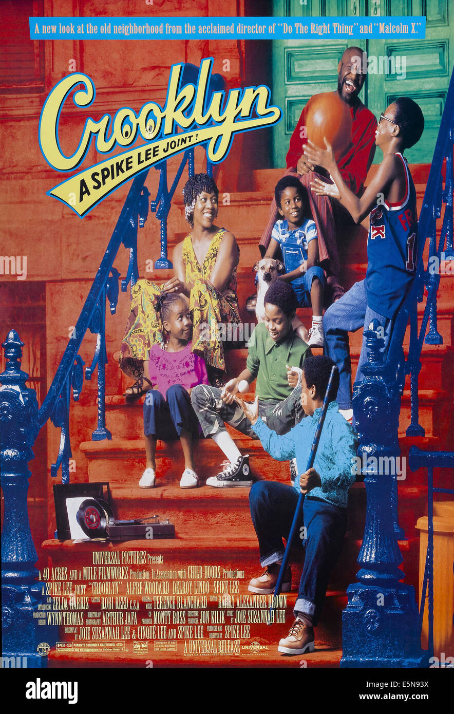 CROOKLYN, U.S. poster art, clockwise from bottom left: Zelda Harris, Alfre  Woodard, TseMach Washington, Delroy Lindo, Carlton Stock Photo - Alamy