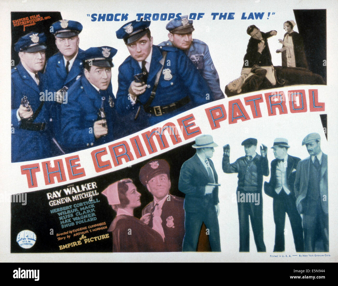 THE CRIME PATROL, Ray Walker (bottom center), 1936 Stock Photo